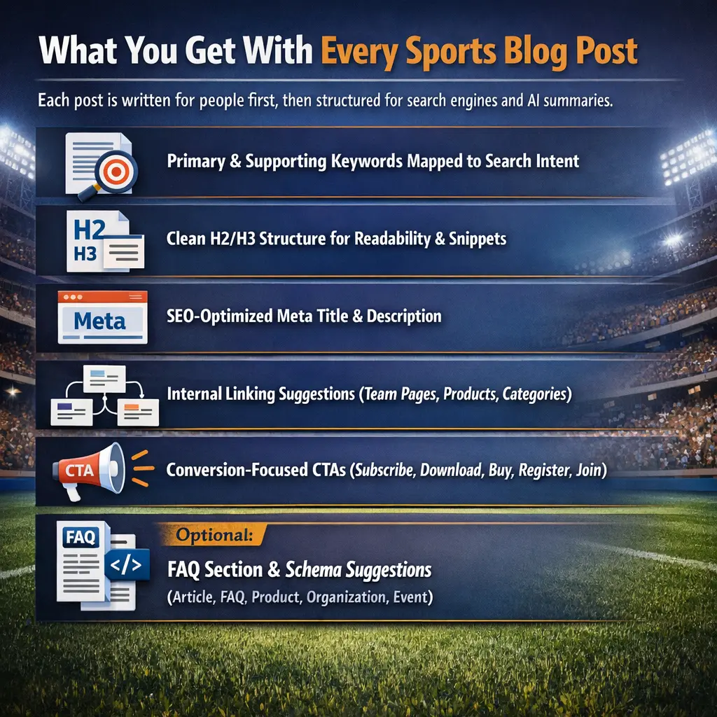 What You Get With Every Sports Blog Post