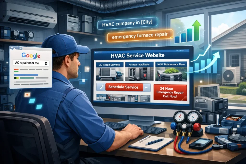HVAC website on page SEO