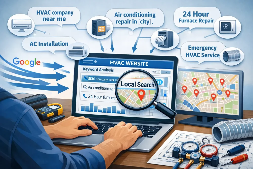 Keyword research for HVAC service websites
