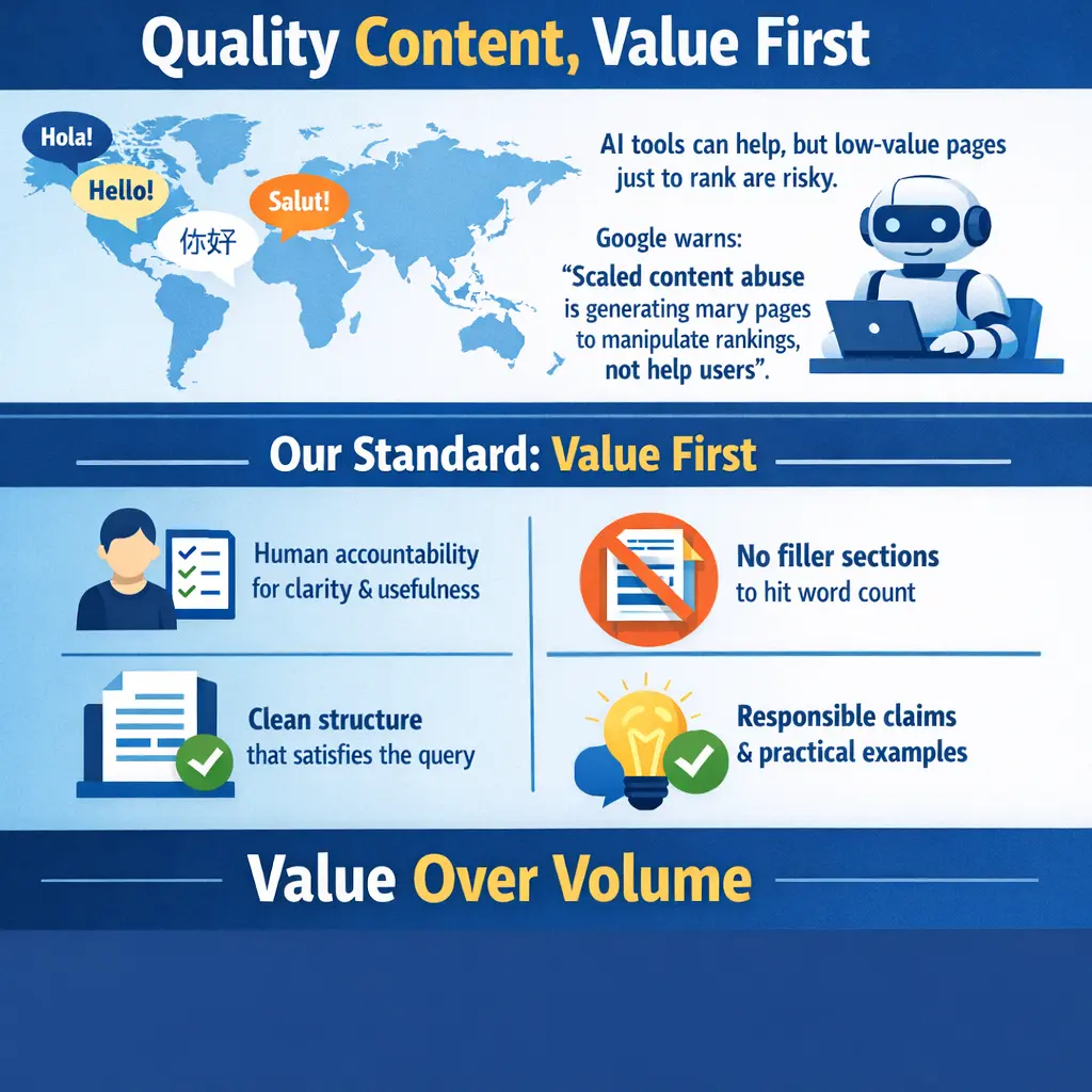 Multilingual and global blogging is optional but powerful​