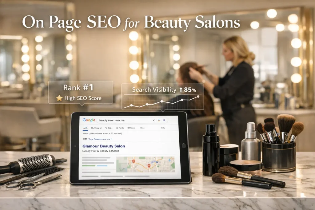 On Page SEO for beauty saloons