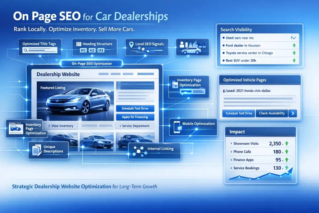 On page SEO for car dealerships