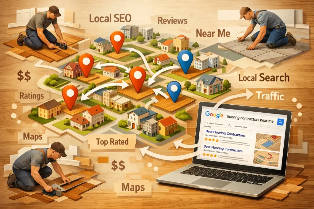 On page optimization for ranking flooring businesses