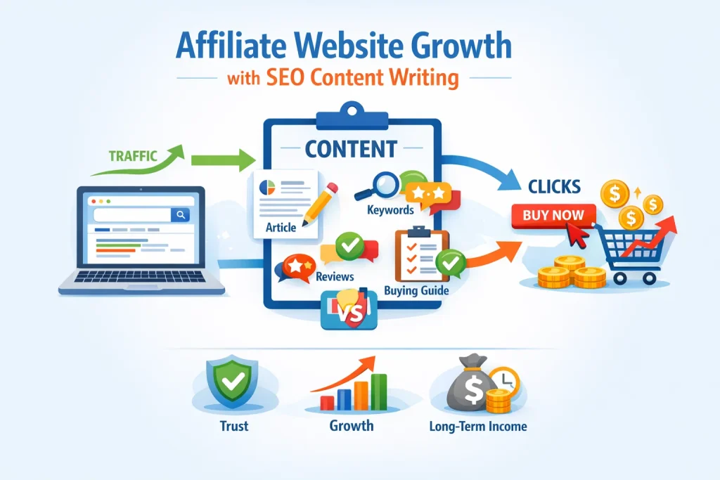 SEO Content Writing for Affiliate Website Growth