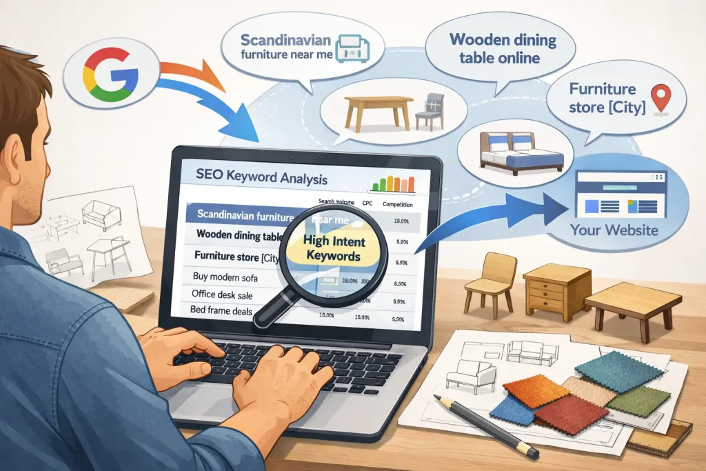 keyword research for furniture brands