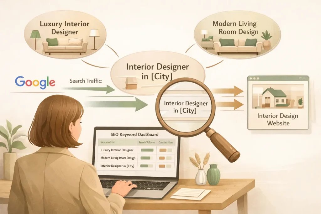 keyword research for interiors desing business