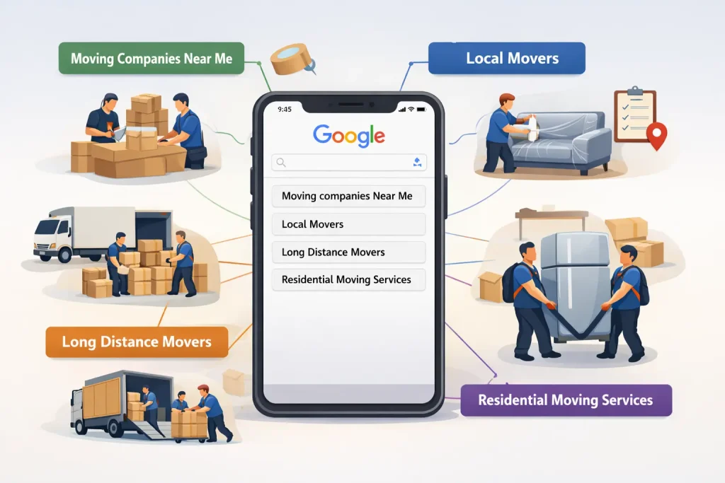 keywords idea for local moving businesses