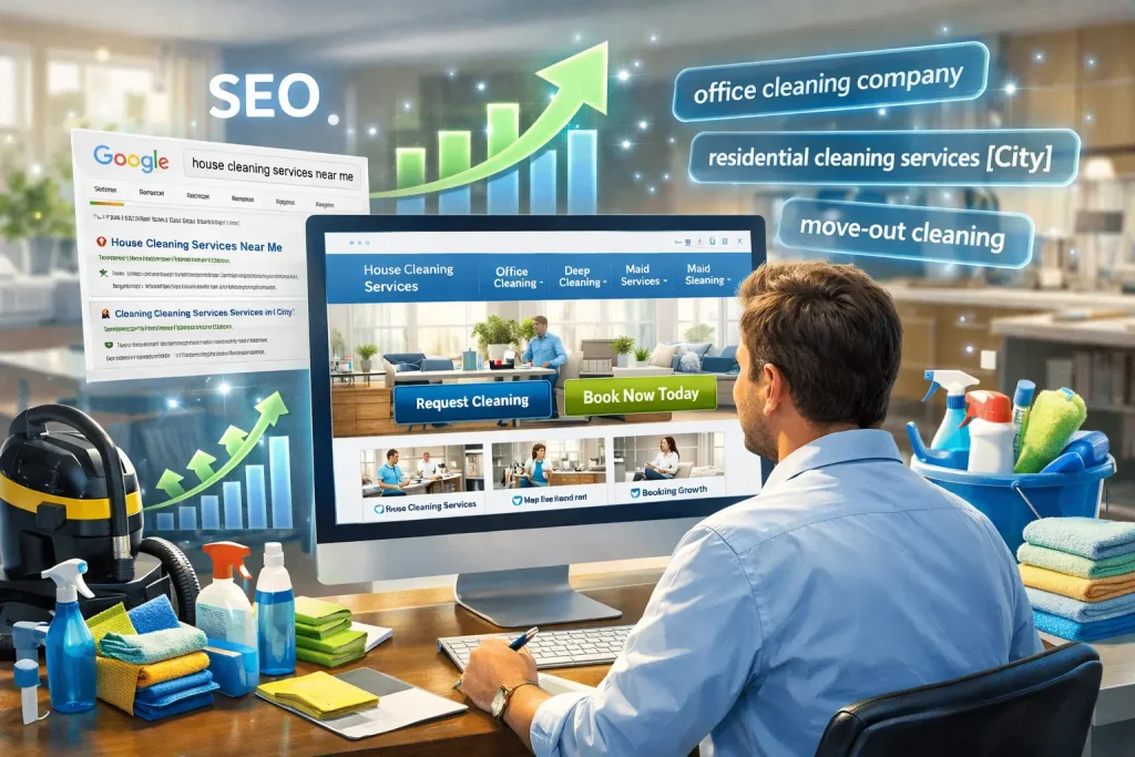 on page SEO for cleaning services