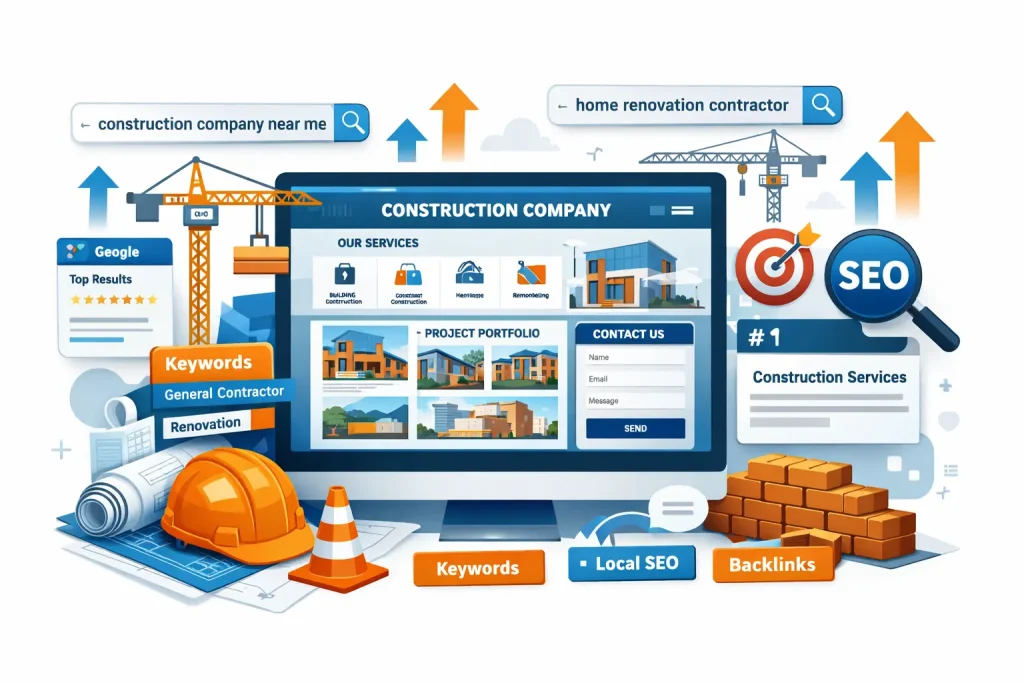 on page SEO for construction companies