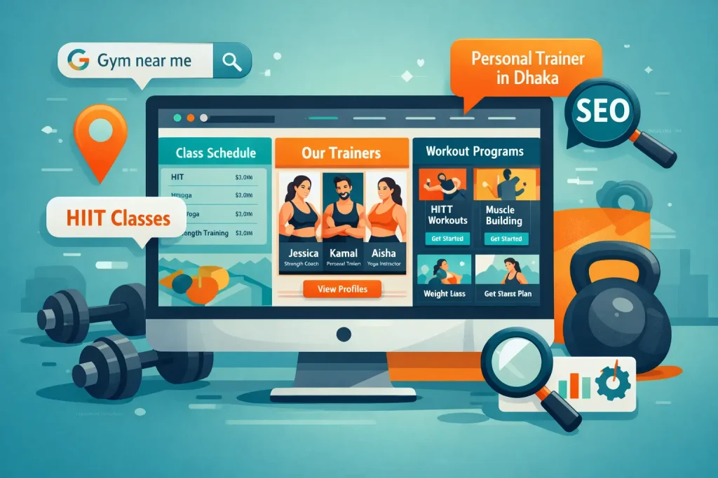 on page SEO for fitness websites