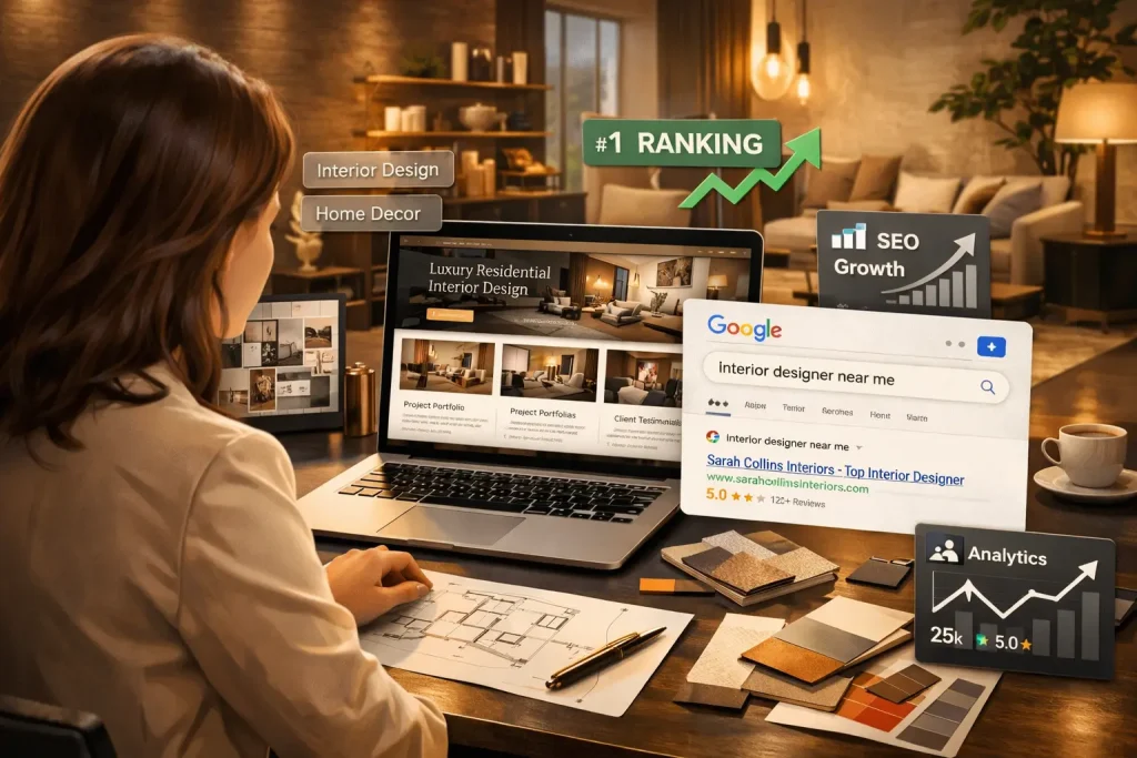 on page SEO for interior design websites