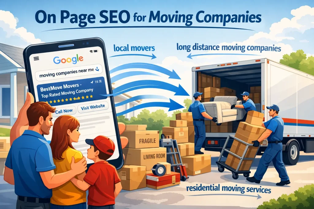 on page SEO for moving companies