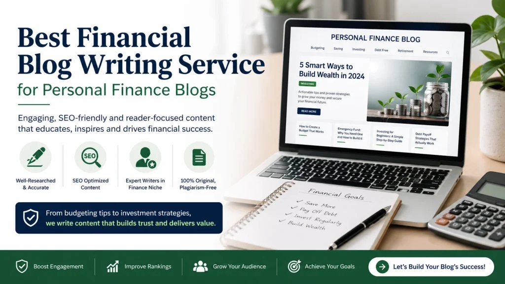 Best Financial Blog Writing Service for Personal Finance Blogs