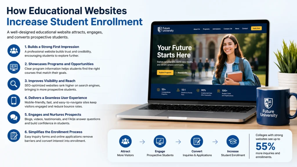 Educational Websites Increase Student Enrollment