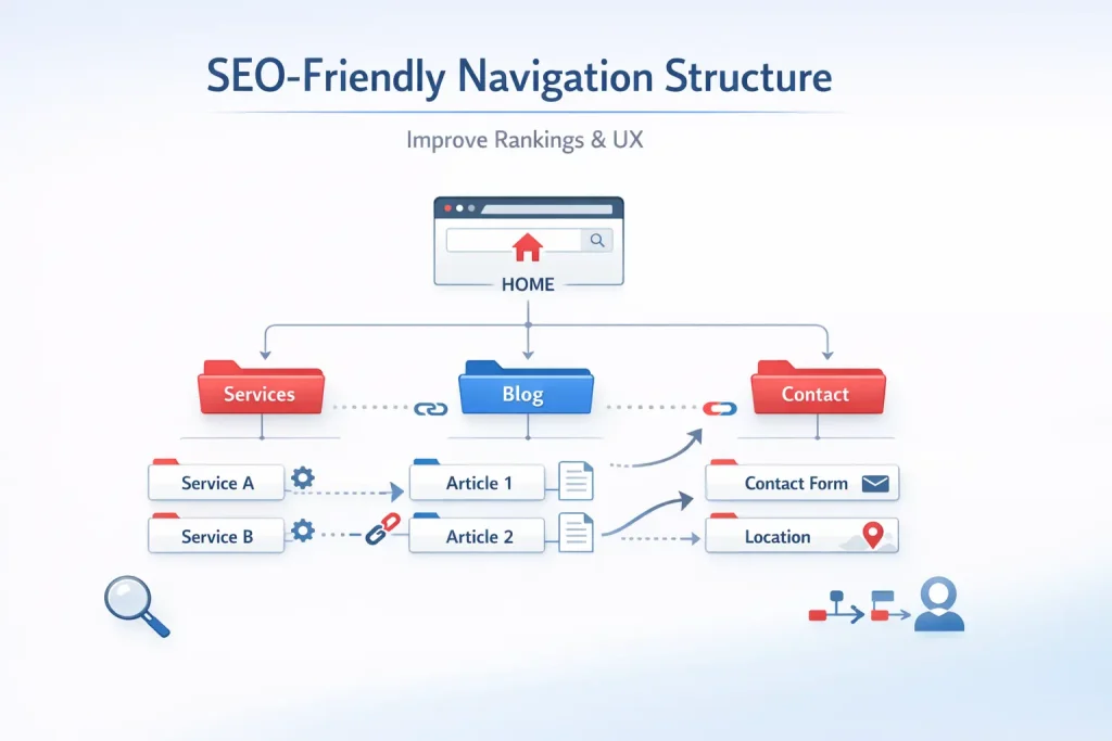 SEO friendly navigation structure