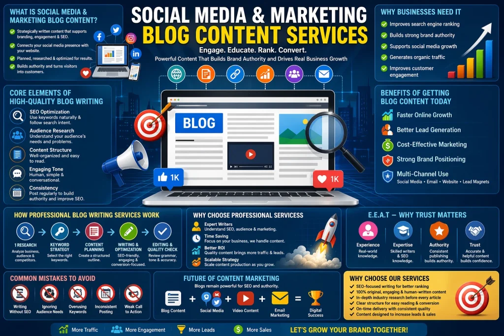 Social Media and Marketing Blog Content