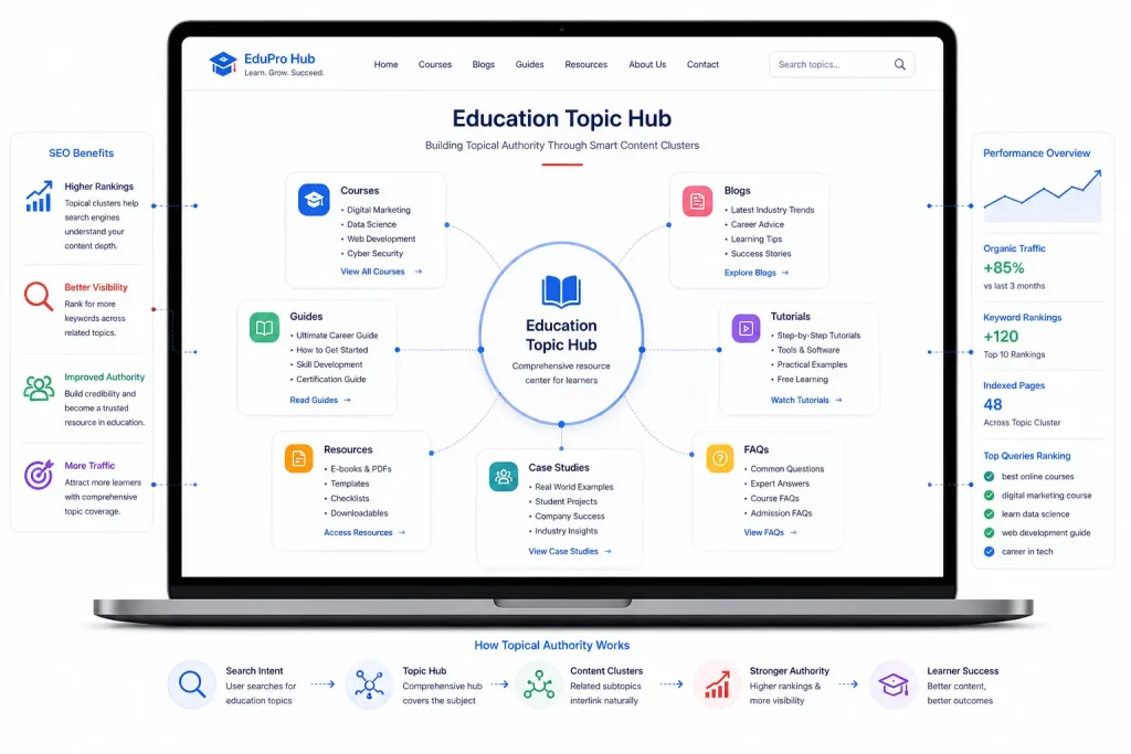 Topical Authority Strategy for Education Websites