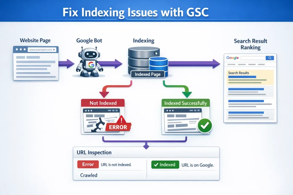 fix indexing issues with GSC