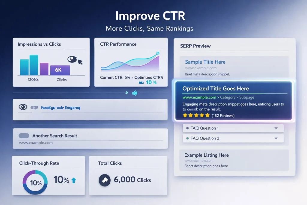 improving CTR with the same rankings