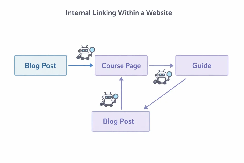 internal linking within a site