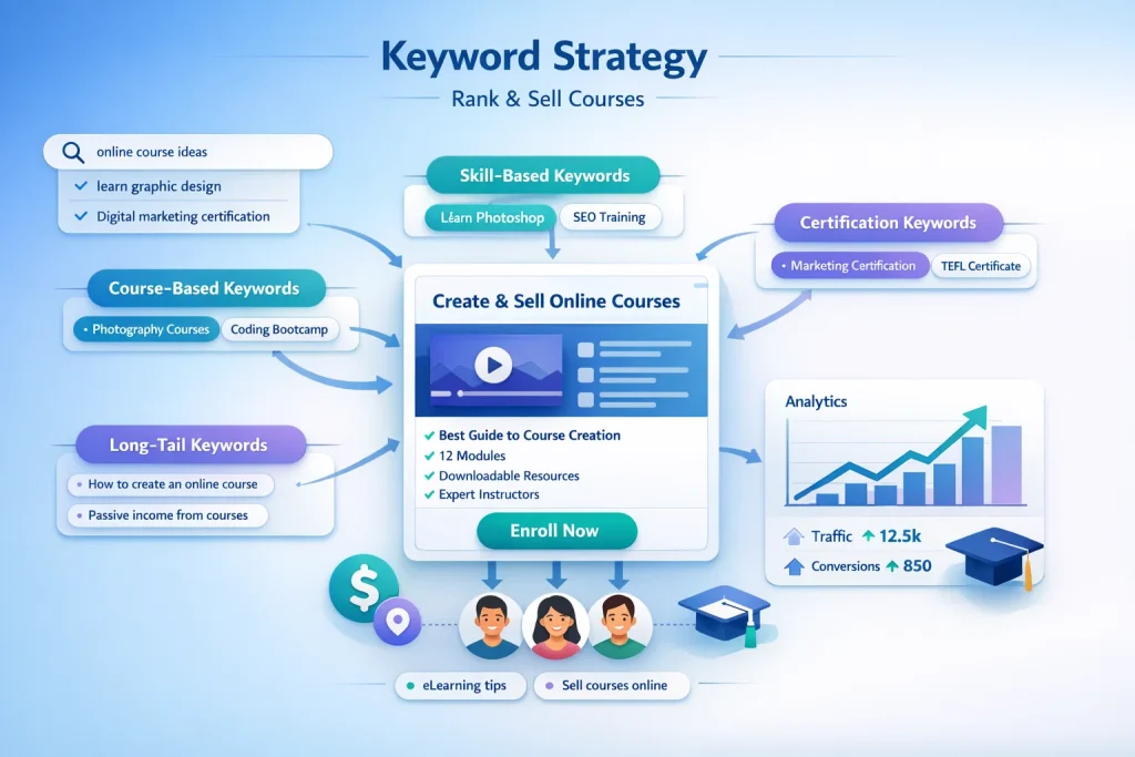 keyword research strategy for online educational platforms