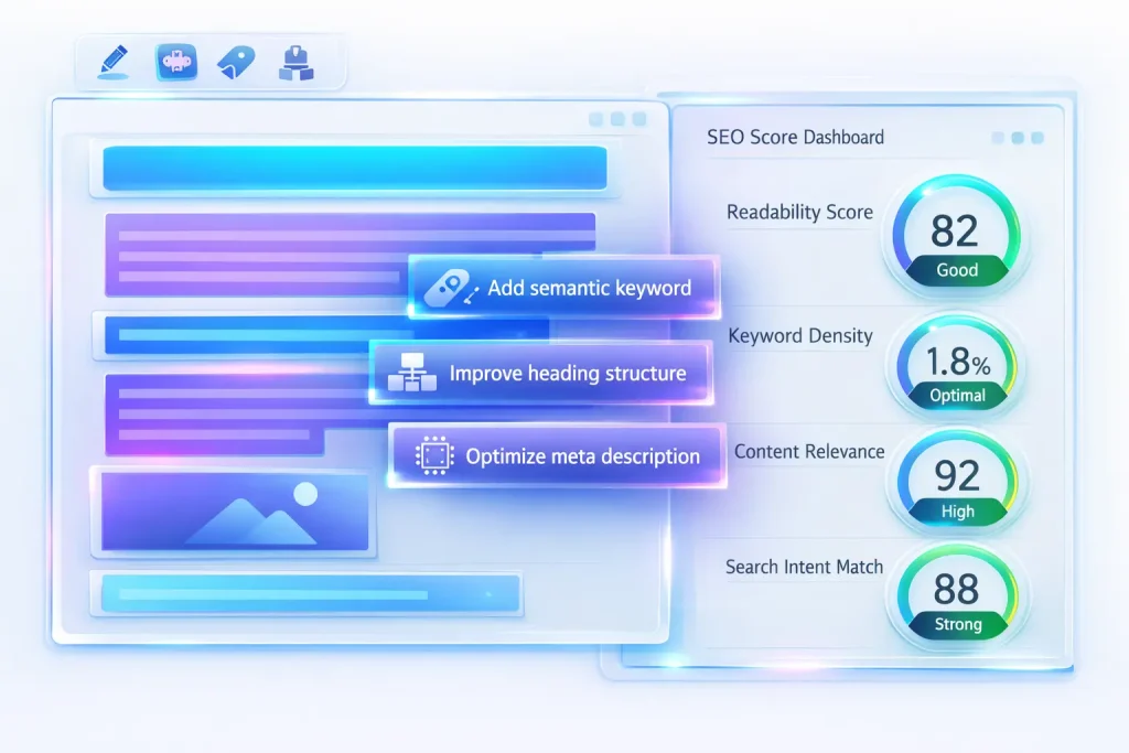 content score dashboard tool