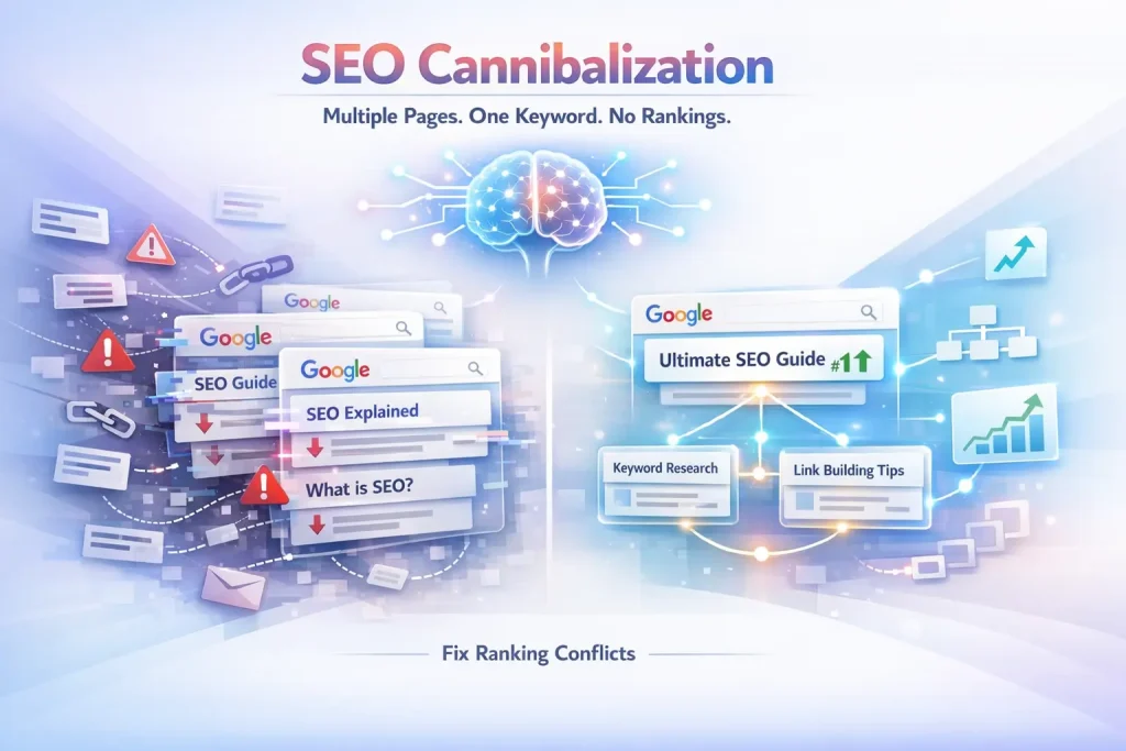 solve cannibalization issues in your website