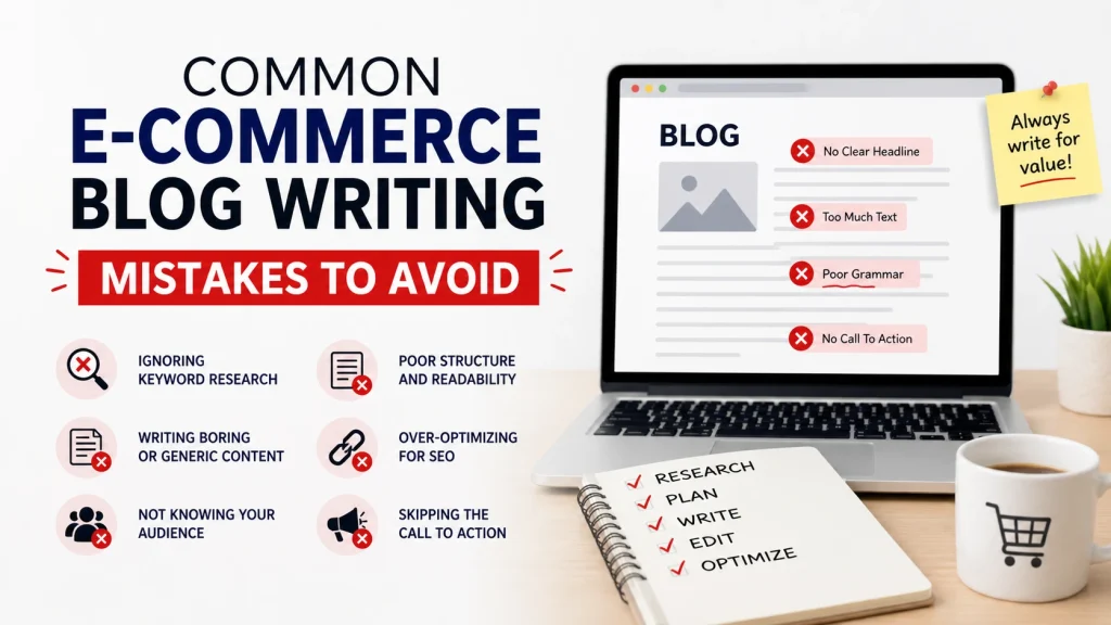 Common E-commerce Blog Writing Mistakes to Avoid