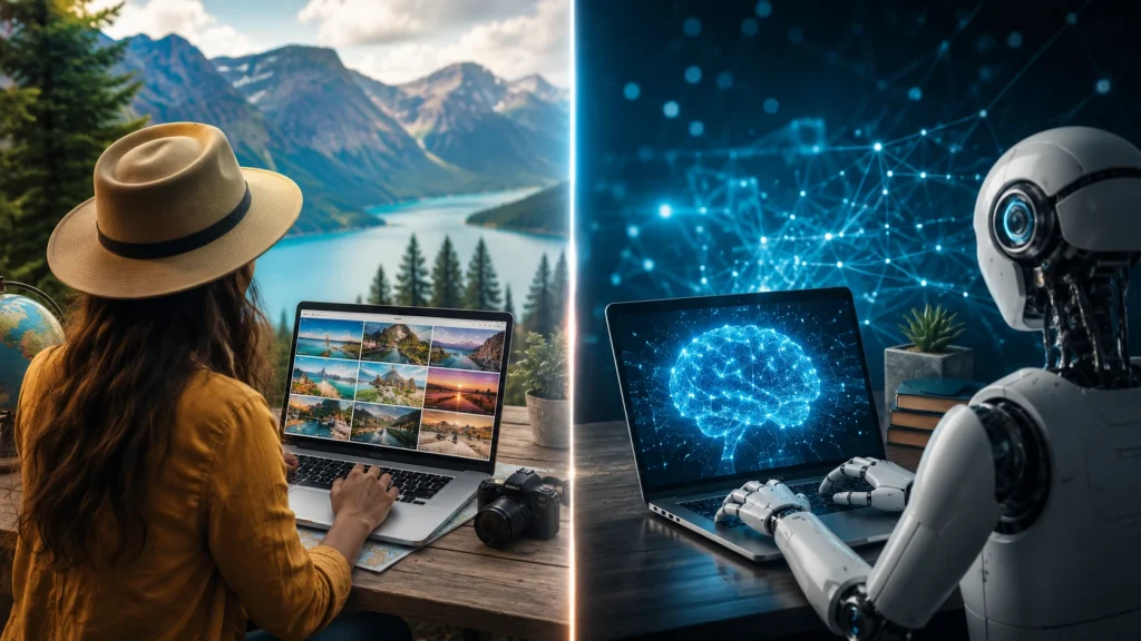 Travel Blogging vs AI Content