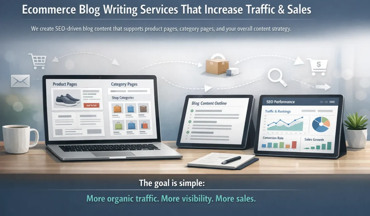 Ecommerce Blog Writing Services That Increase Traffic & Sales
